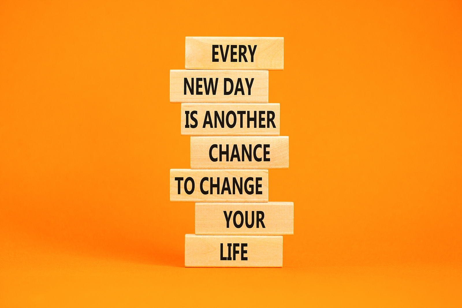 Chance To Change Symbol. Concept Words Every New Day Is Another